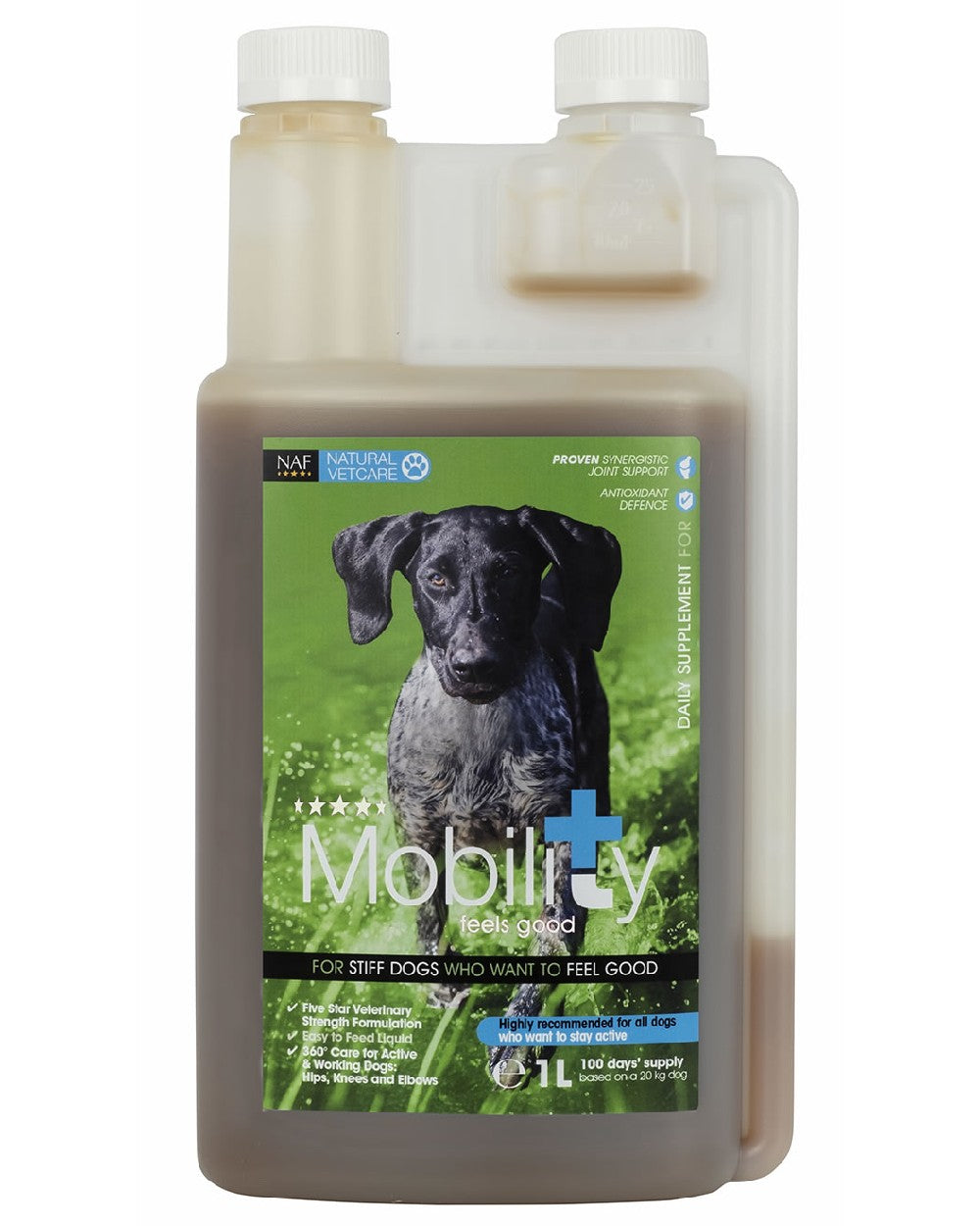 NAF NVC Mobility Liquid 1lt on white background