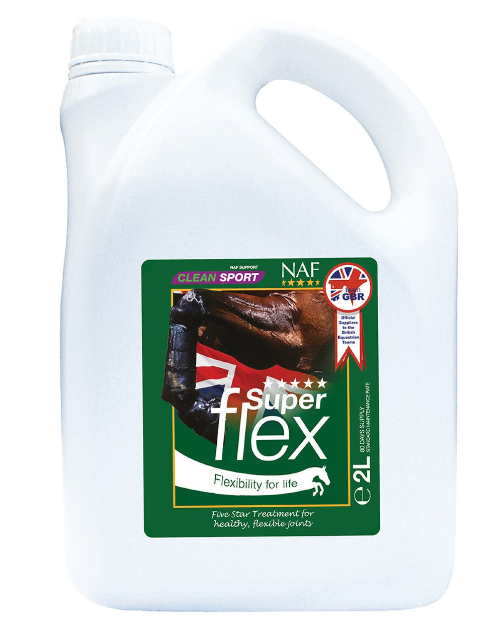 NAF Five Star Superflex Liquid 2lt on white background