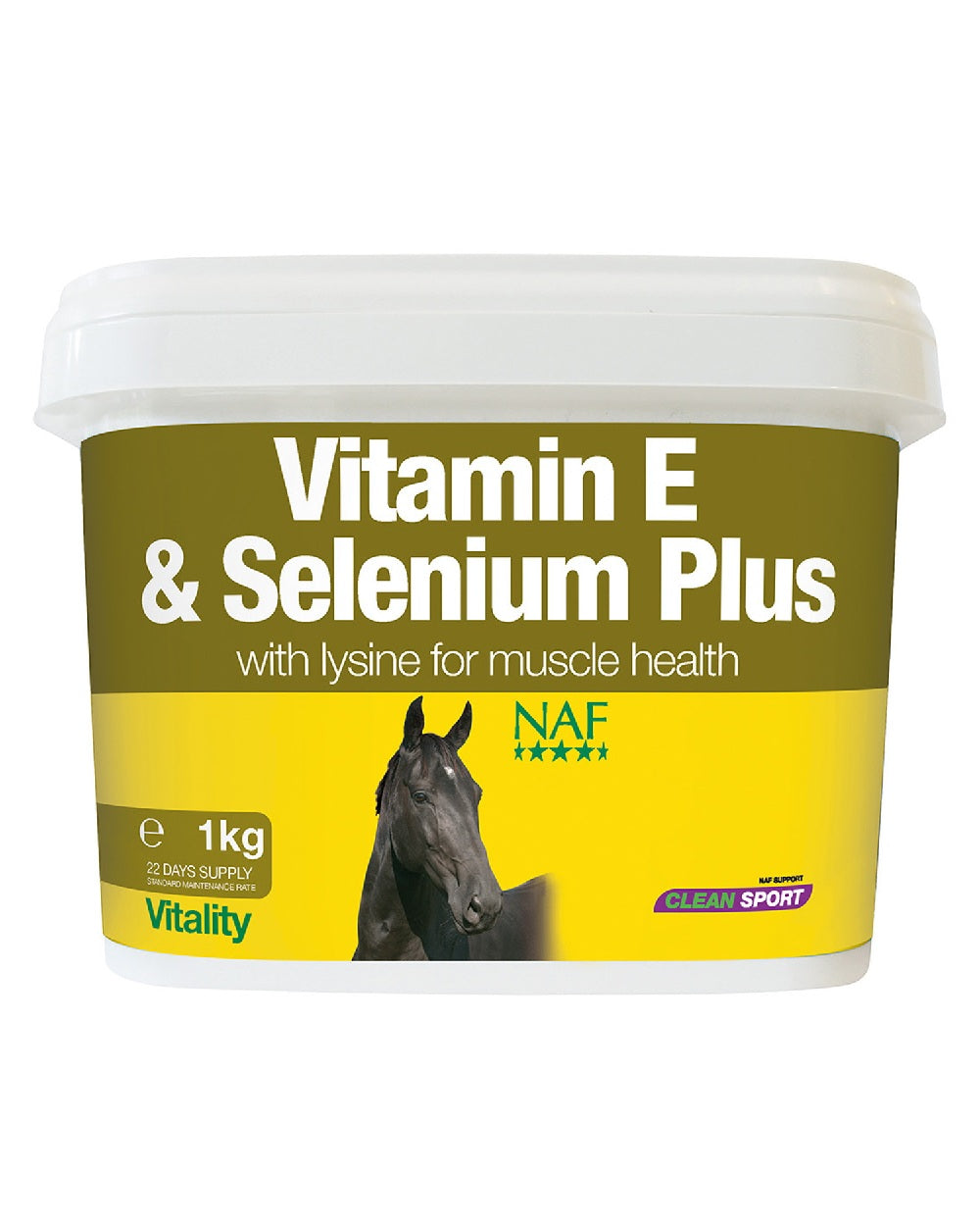 NAF Vitamin E & Selenium Plus 1kg on white background