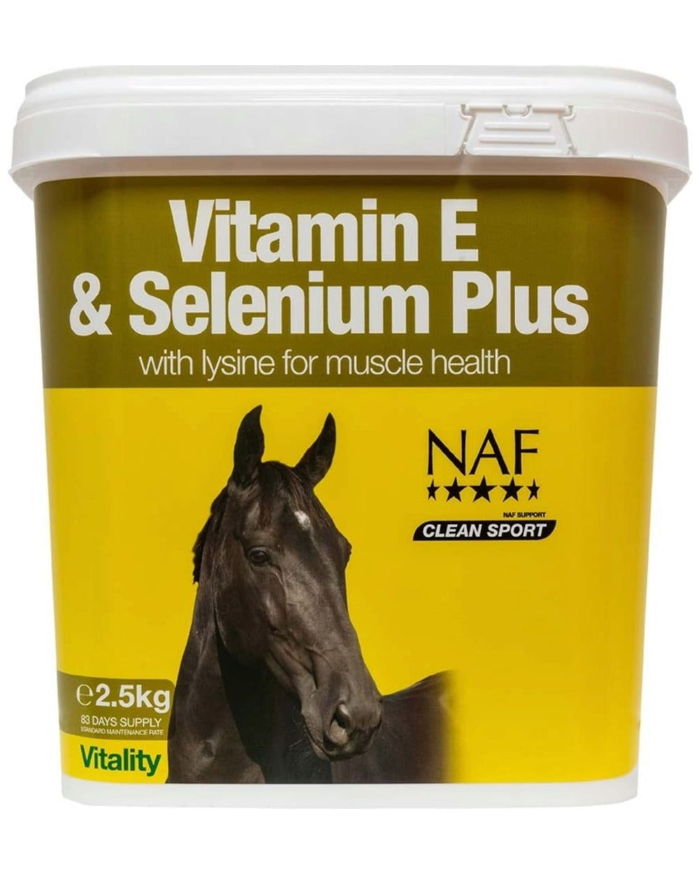 NAF Vitamin E & Selenium Plus 2.5kg on white background