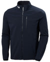 Navy coloured Helly Hansen Mens Crew Softshell Jacket 2.0 on white background #colour_navy