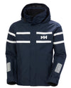 Navy coloured Helly Hansen Mens Salt Inshore Jacket on white background #colour_navy