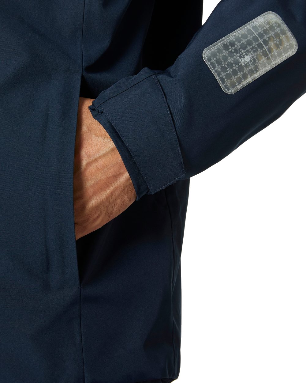 Navy coloured Helly Hansen Mens Salt Inshore Jacket on white background