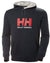 Navy Coloured Helly Hansen Mens Logo Hoodie On A White Background #colour_navy
