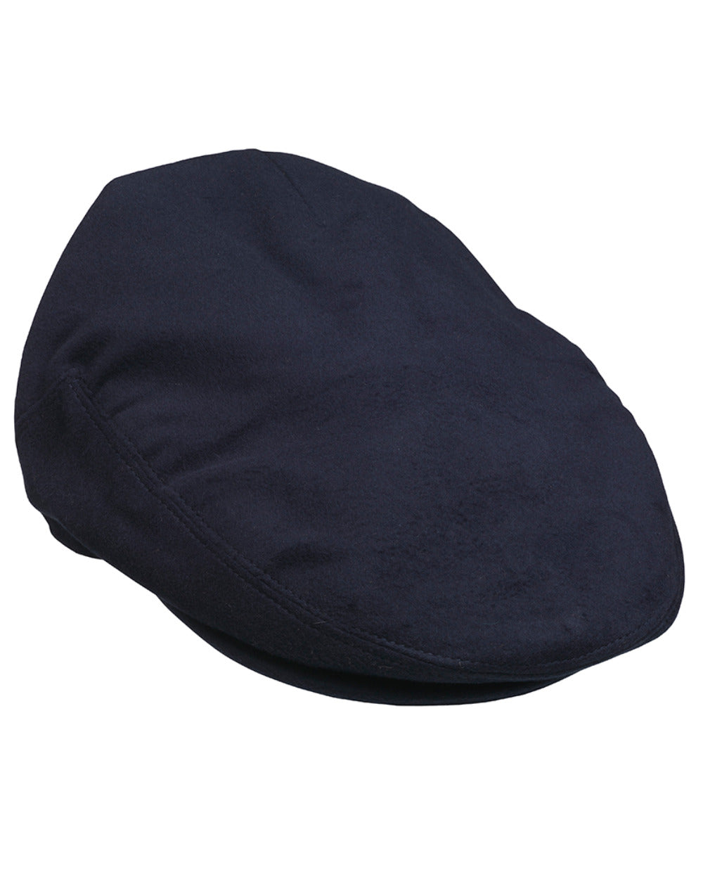 Navy Coloured Laksen Belgravia Flat Cap On A White Background