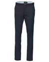 Navy Coloured Laksen Lumley Chino Trousers On A White Background #colour_navy