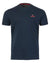 Navy Coloured Musto Mens Nautic Short Sleeve T-Shirt On A White Background #colour_navy