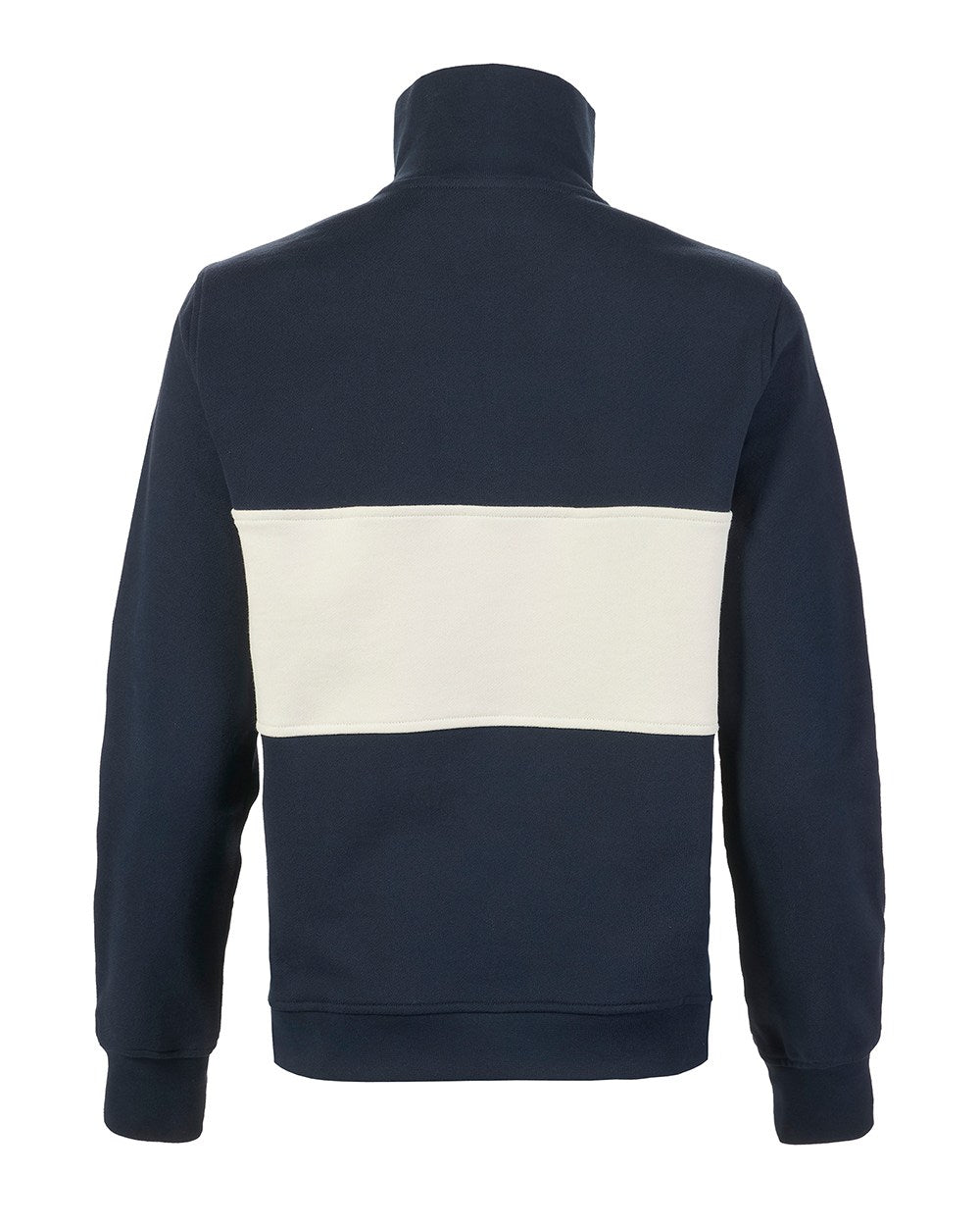 Navy Coloured Musto Womens Classic Half Zip Sweatshirt On A White Background