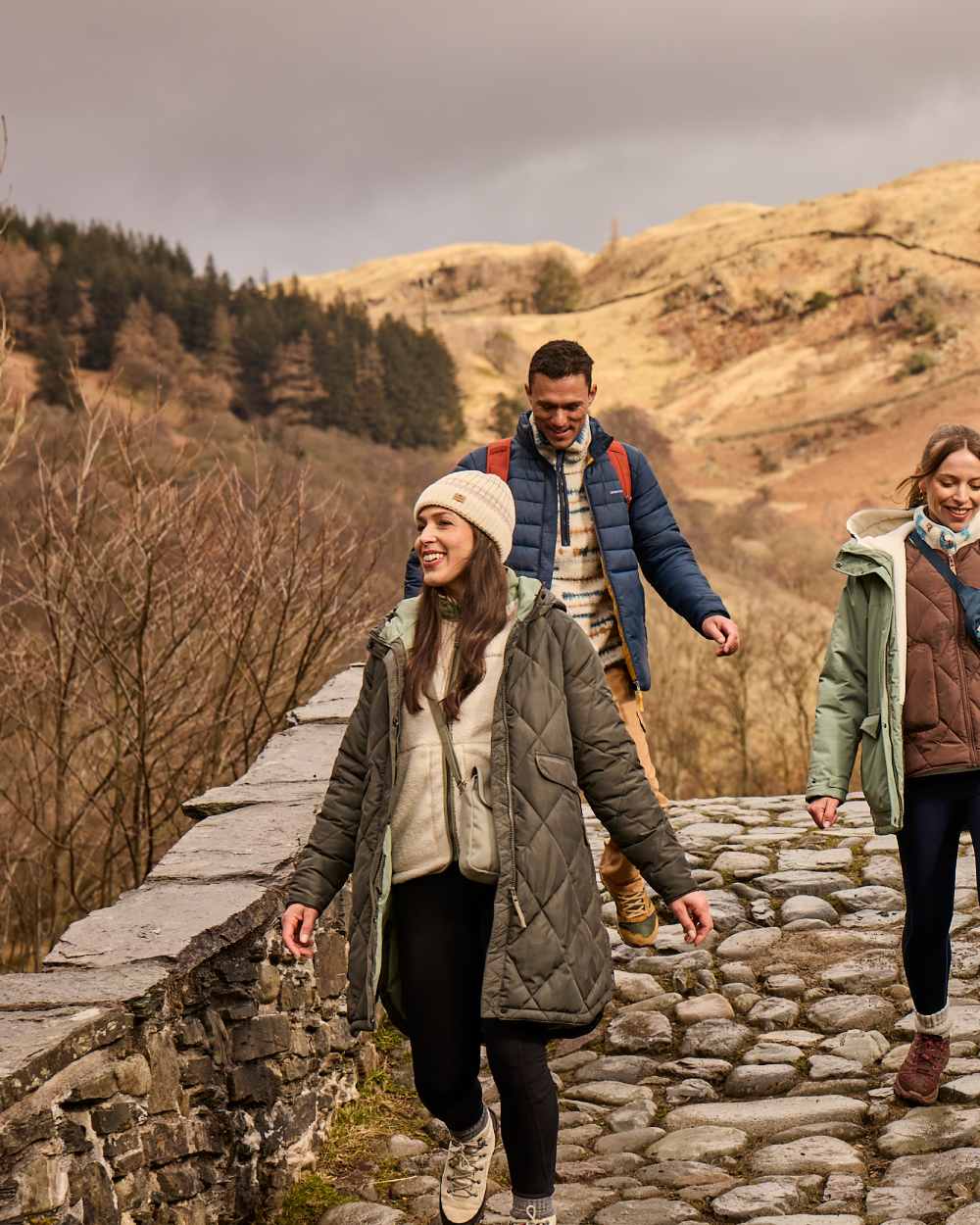 Nori Green Coloured Craghoppers Womens Sweetgrass Jacket on mountain background