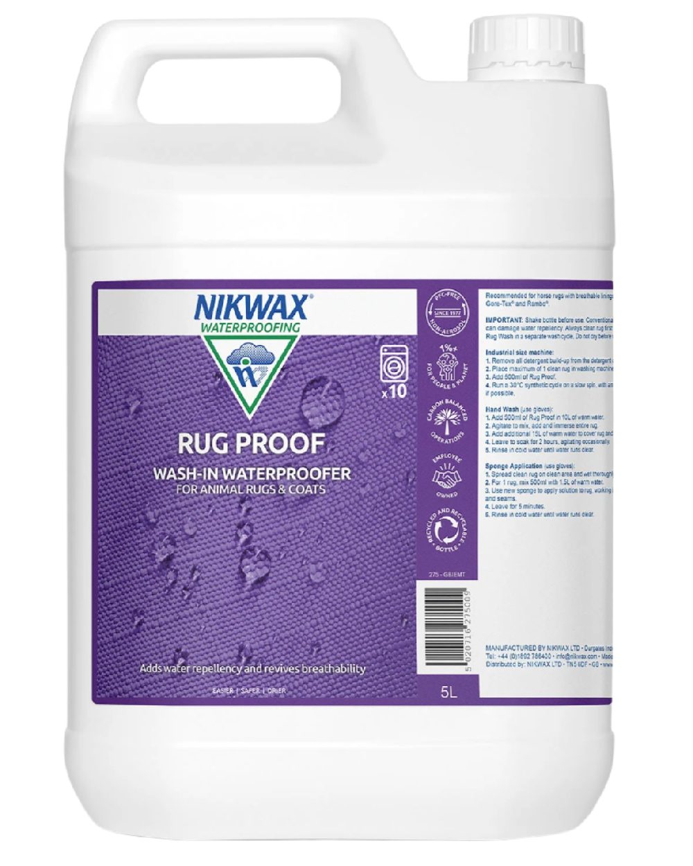 Nikwax Rug Proof on white background