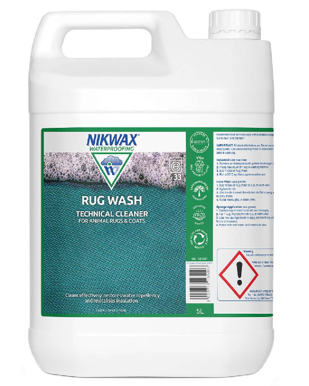 Nikwax Rug Wash on white background