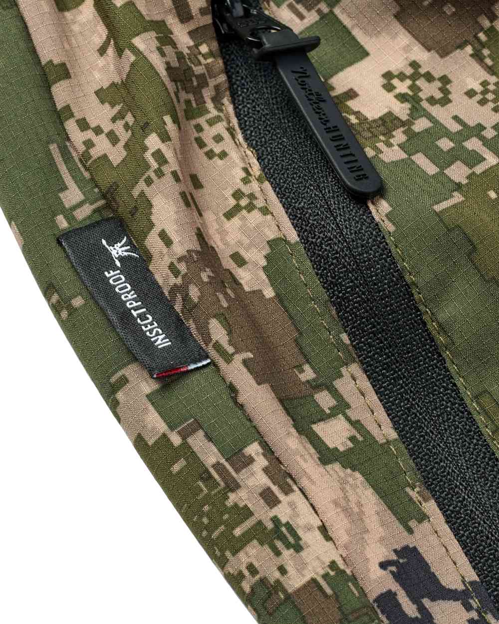 Camo coloured Northern Hunting Kjell Balk Tanatex Hunting Trousers on white background