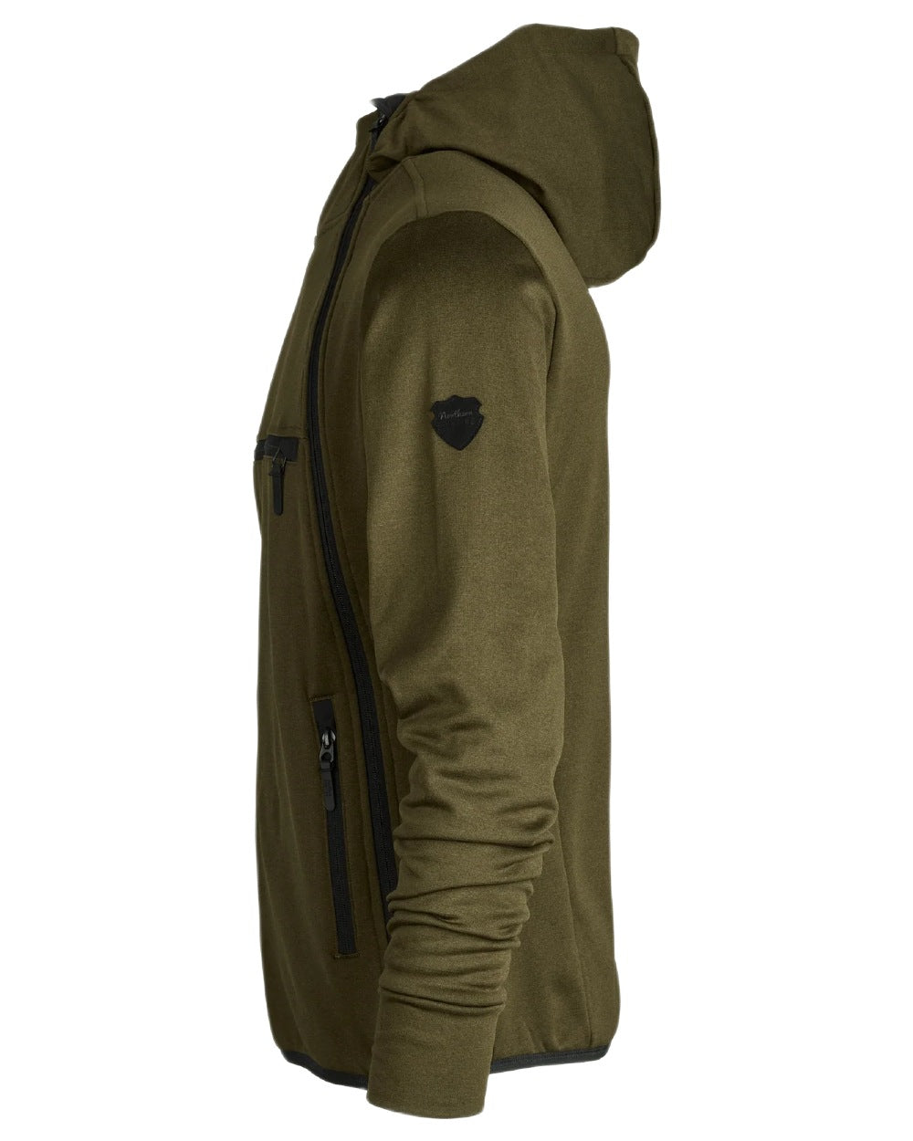 Dark Green coloured Northern Hunting Mens Hagni Shell Jacket on white background