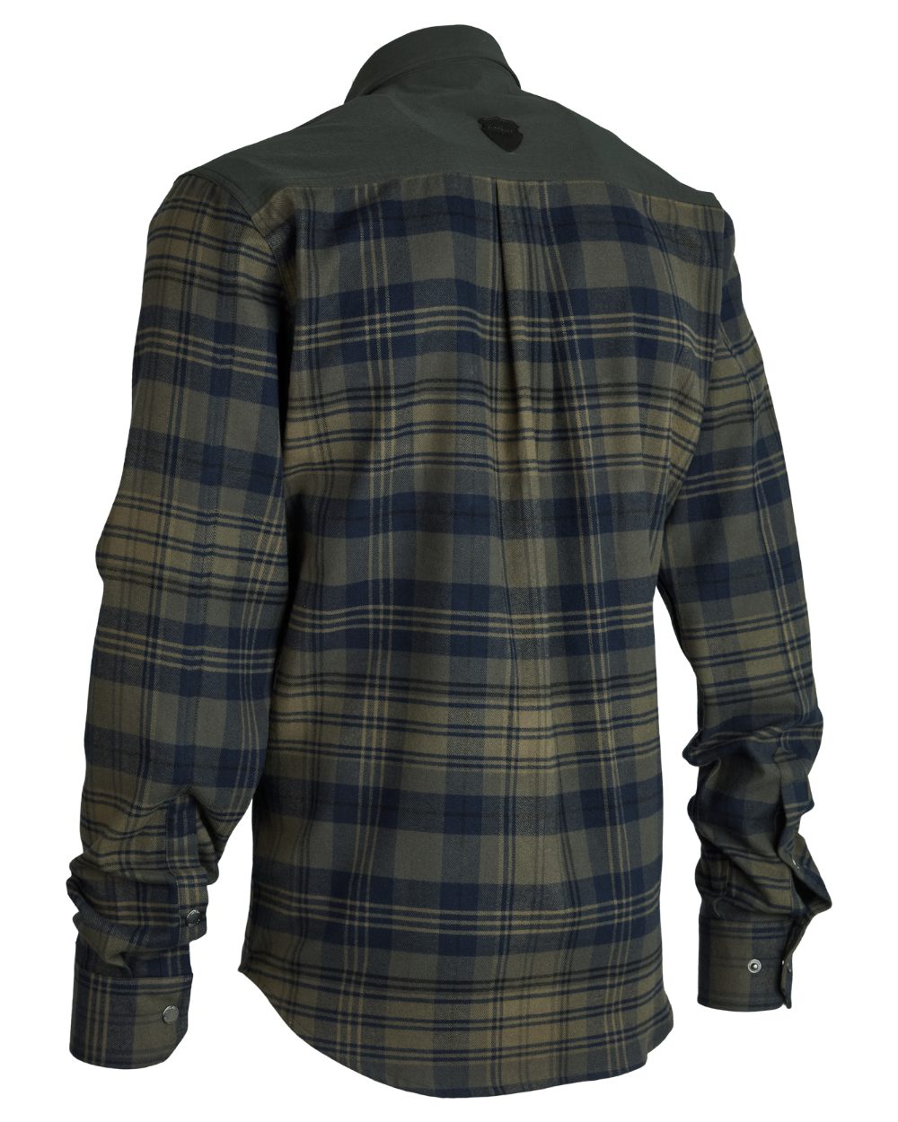 Blue coloured Northern Hunting Mens Kjall Cotton Flannel Shirt on white background