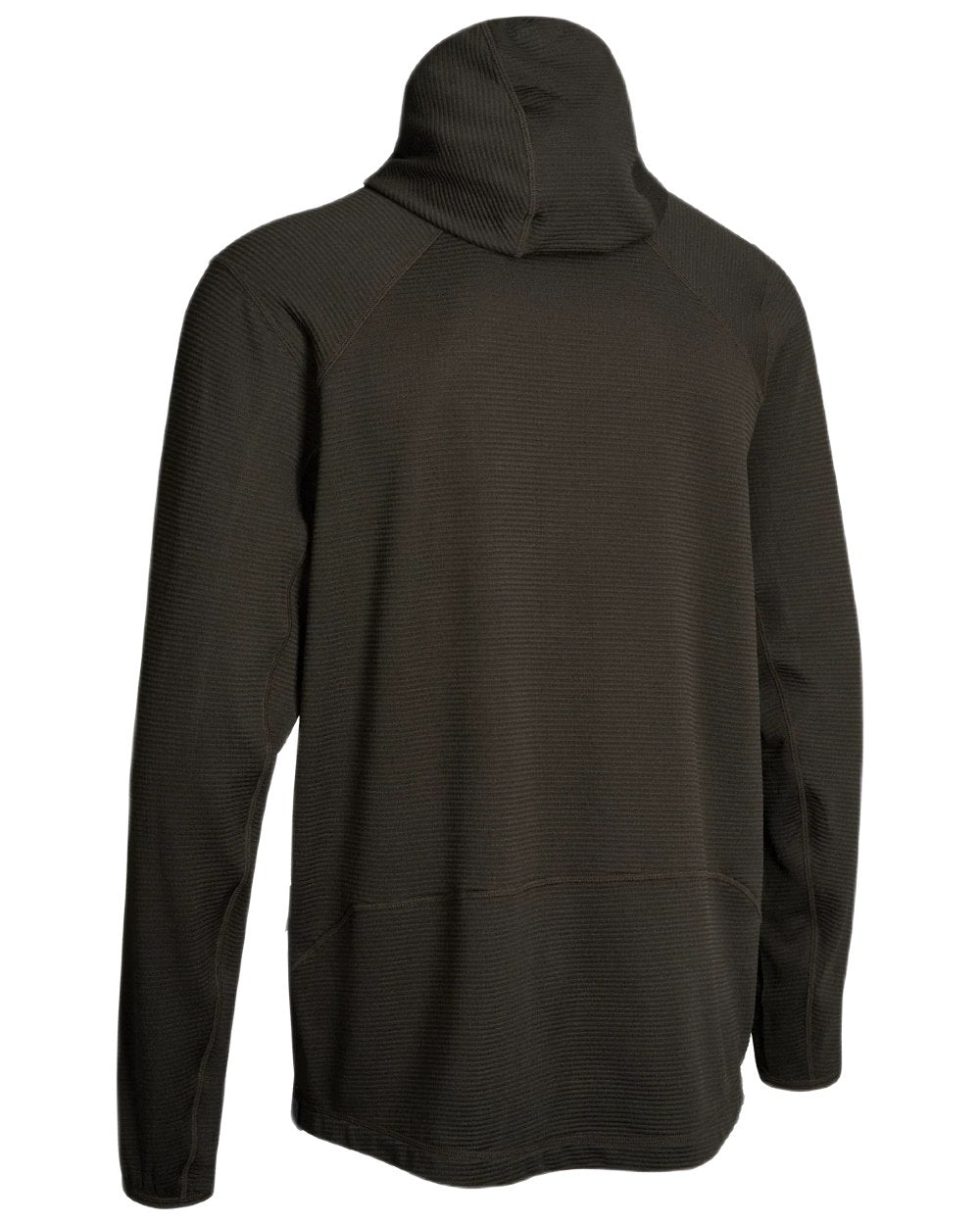 Dark Green coloured Northern Hunting Mens Rolf Half Zip Sweatshirt on white background