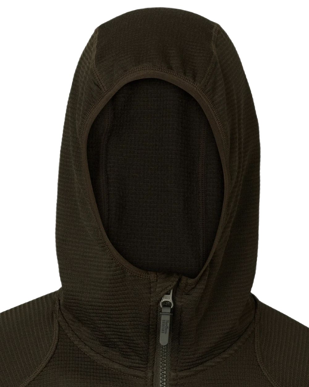 Dark Green coloured Northern Hunting Mens Rolf Half Zip Sweatshirt on white background