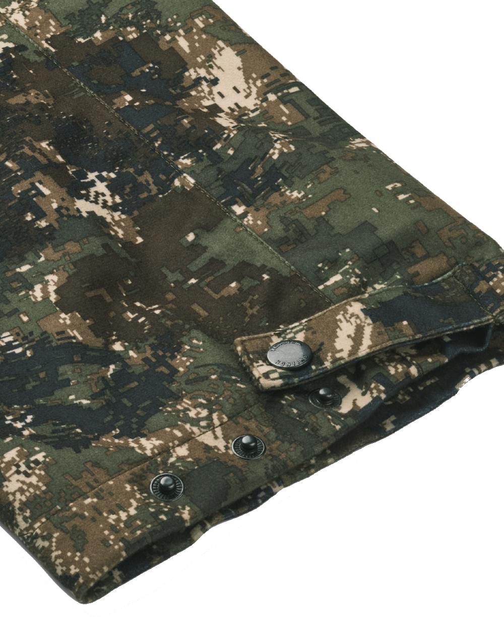 Camo coloured Northern Hunting Mens Skjold Arn G2 Waterproof Hunting Trousers on white background