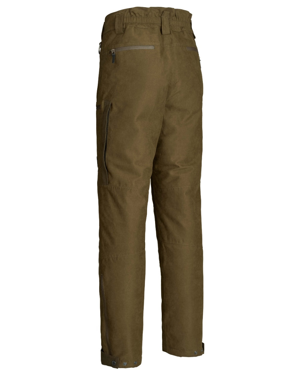 Dark Green coloured Northern Hunting Mens Thor Balder Waterproof Hunting Trousers on white background