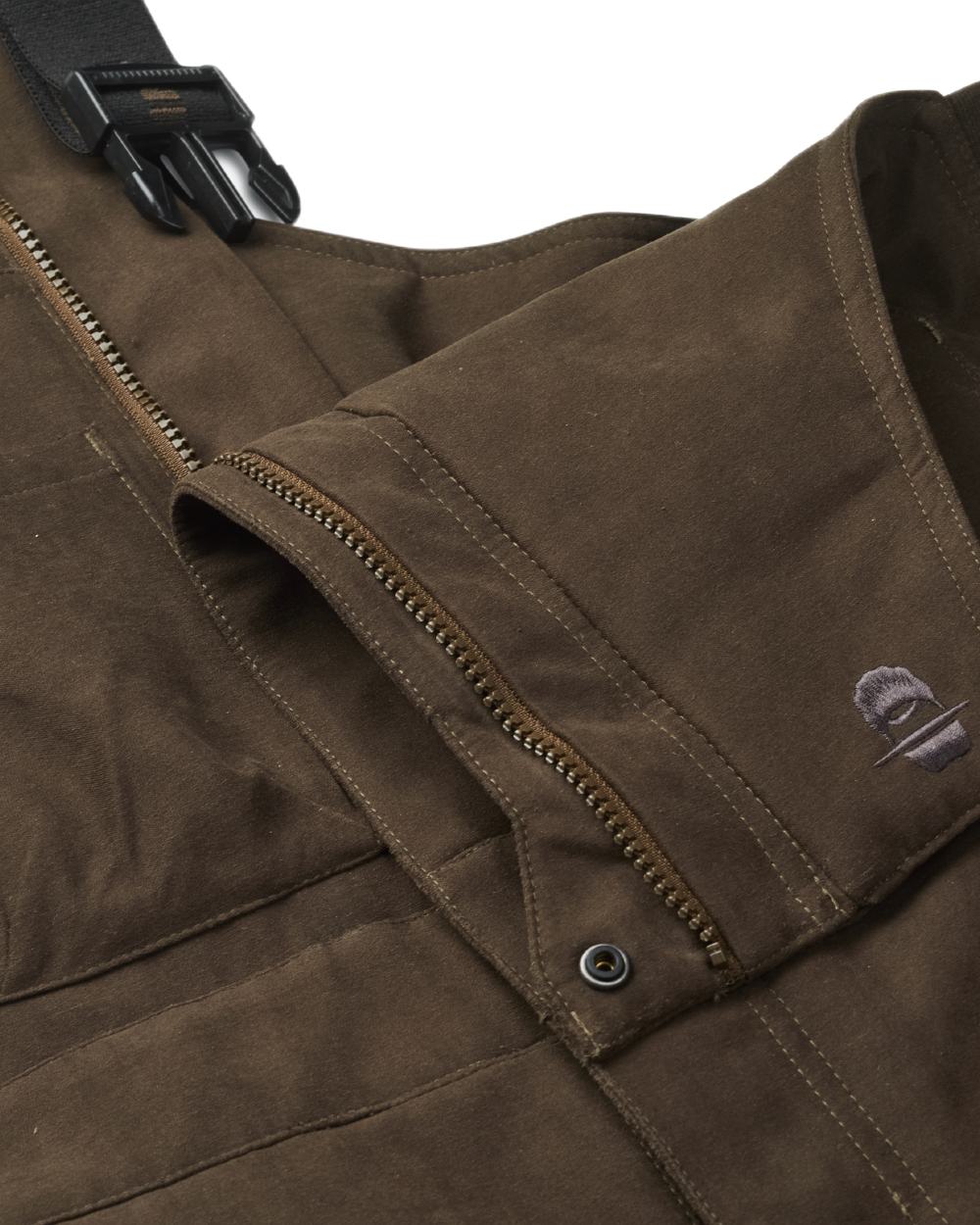 Dark Green coloured Northern Hunting Mens Thor Halden Insulated Hunting Trousers on white background