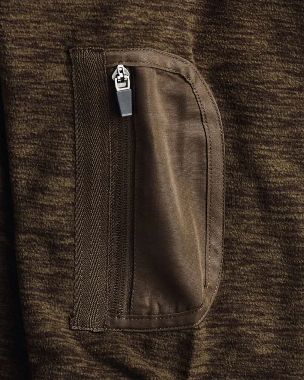 Brown coloured Northern Hunting Mens Thorlak Fleece Sweatshirt on white background