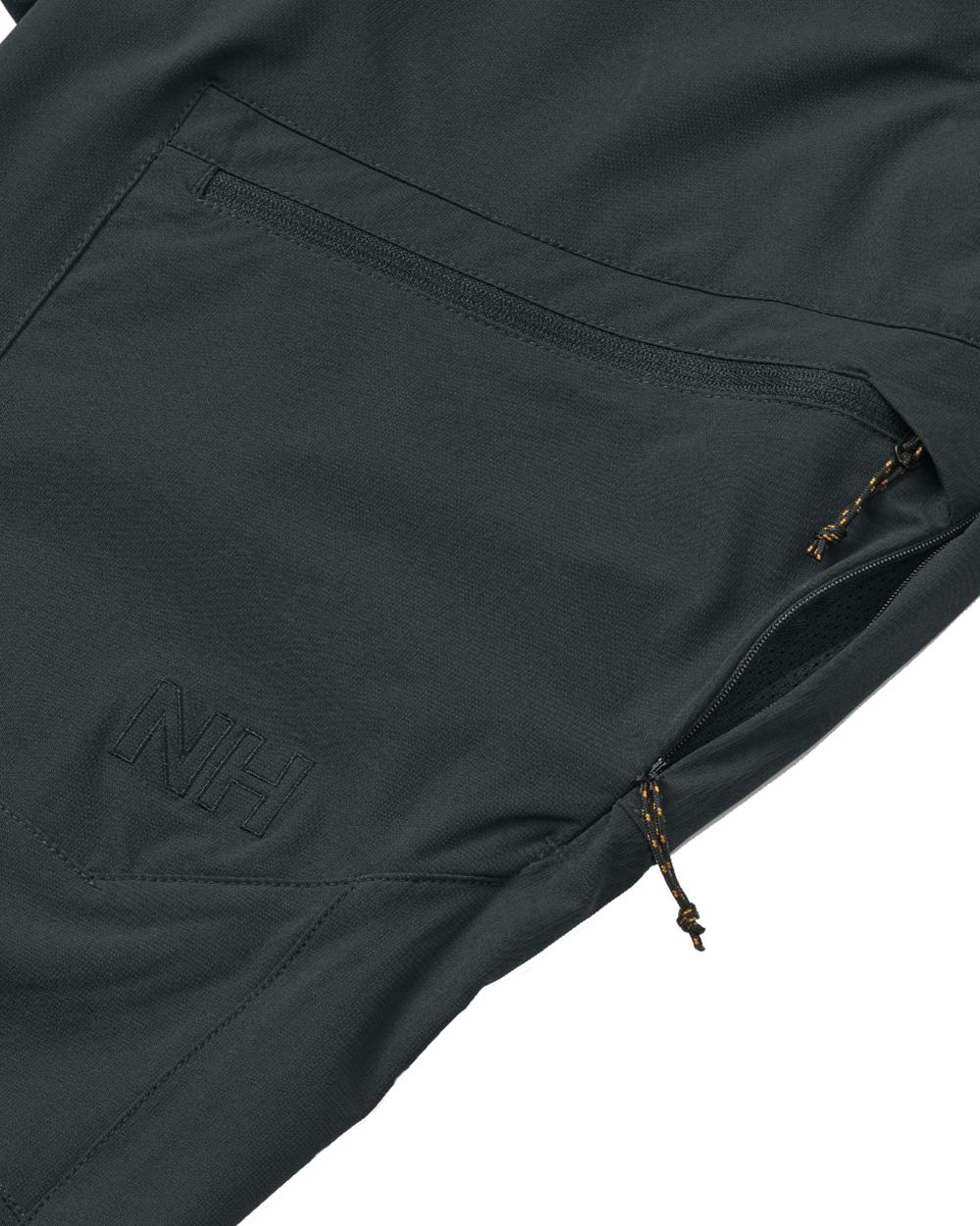 Black coloured Northern Hunting Mens Toke Light Tanatex Outdoor Trousers on white background