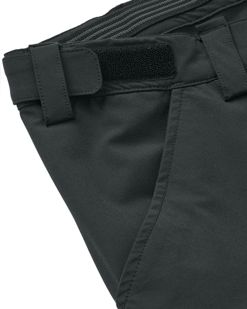 Black coloured Northern Hunting Mens Toke Light Tanatex Outdoor Trousers on white background