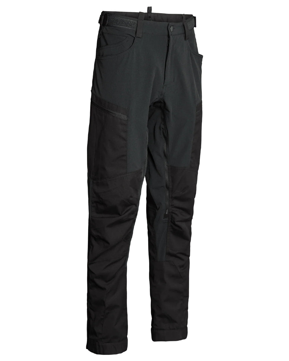 Black coloured Northern Hunting Mens Trond Pro Outdoor Trousers on white background