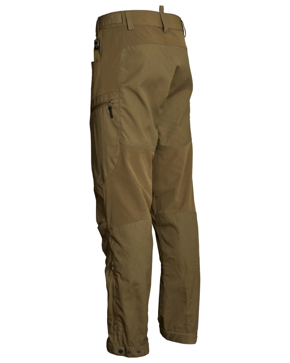 Olive coloured Northern Hunting Mens Trond Pro Outdoor Trousers on white background