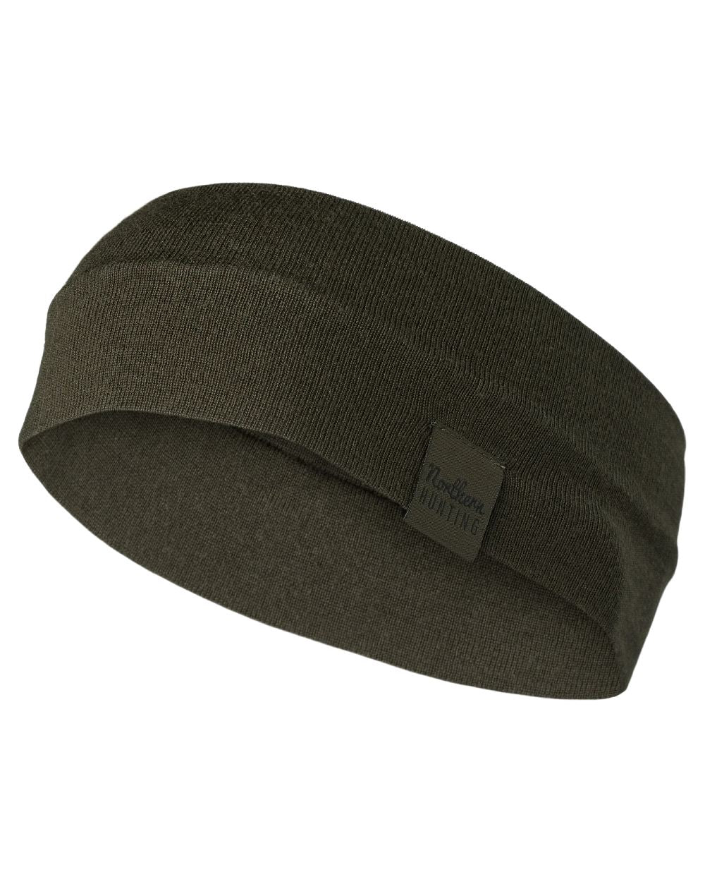 Dark Green coloured Northern Hunting Norr Rak Merino Headband on white background
