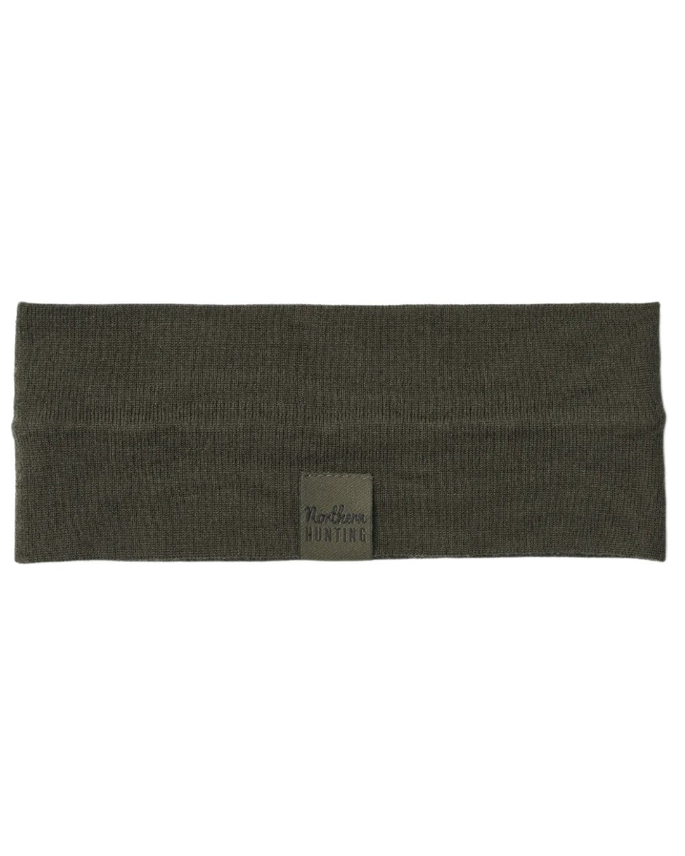 Dark Green coloured Northern Hunting Norr Rak Merino Headband on white background