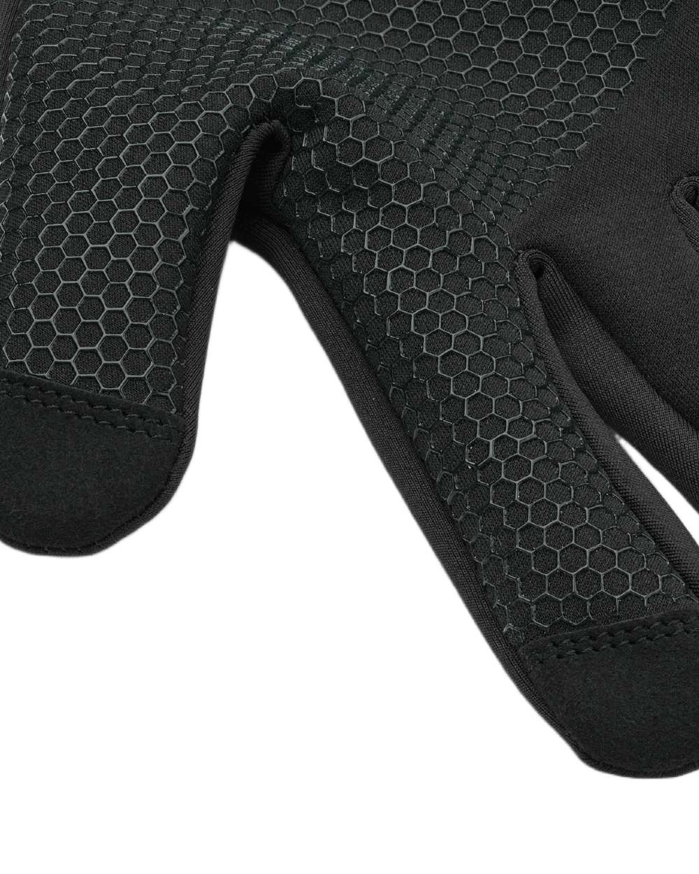 Black coloured Northern Hunting Skarde Gloves on white background