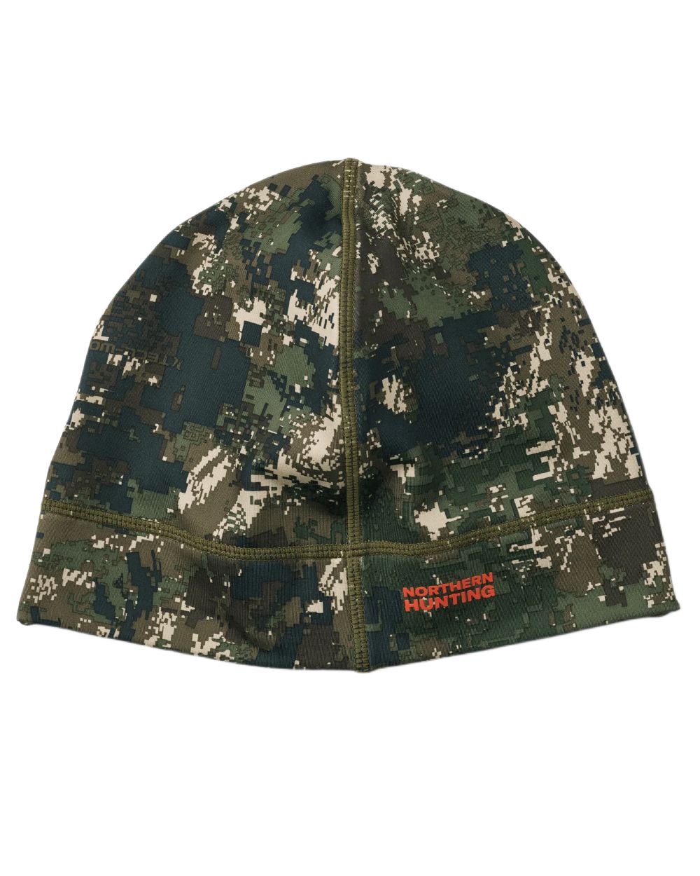 Camo coloured Northern Hunting Trand Stretch Opt2 Beanie on white background