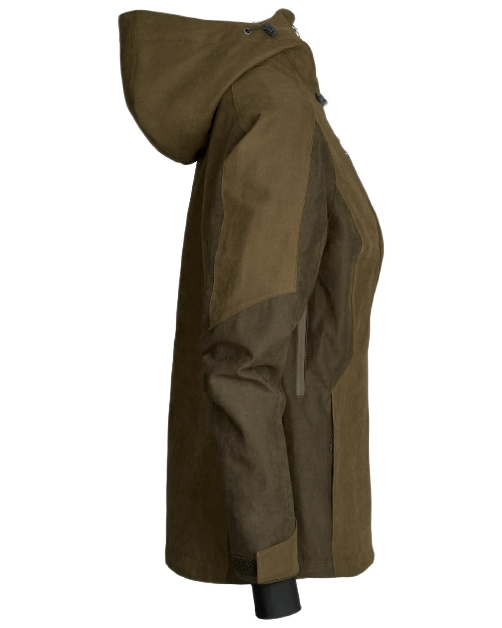 Dark Green coloured Northern Hunting Womens Alva Pil Waterproof Jacket on white background
