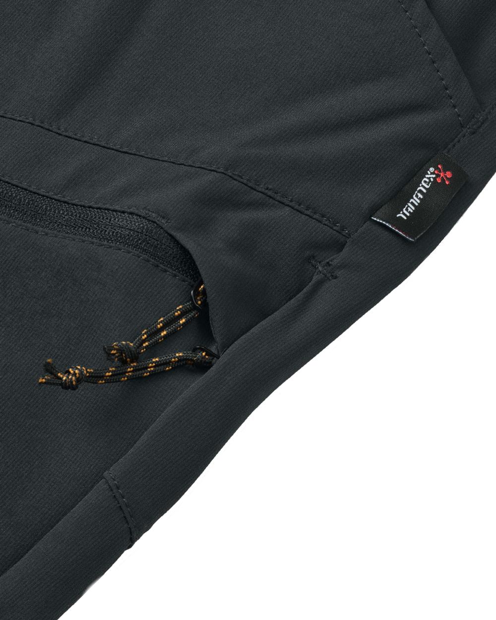 Black coloured Northern Hunting Womens Eydis Light Tanatex Outdoor Trousers on white background
