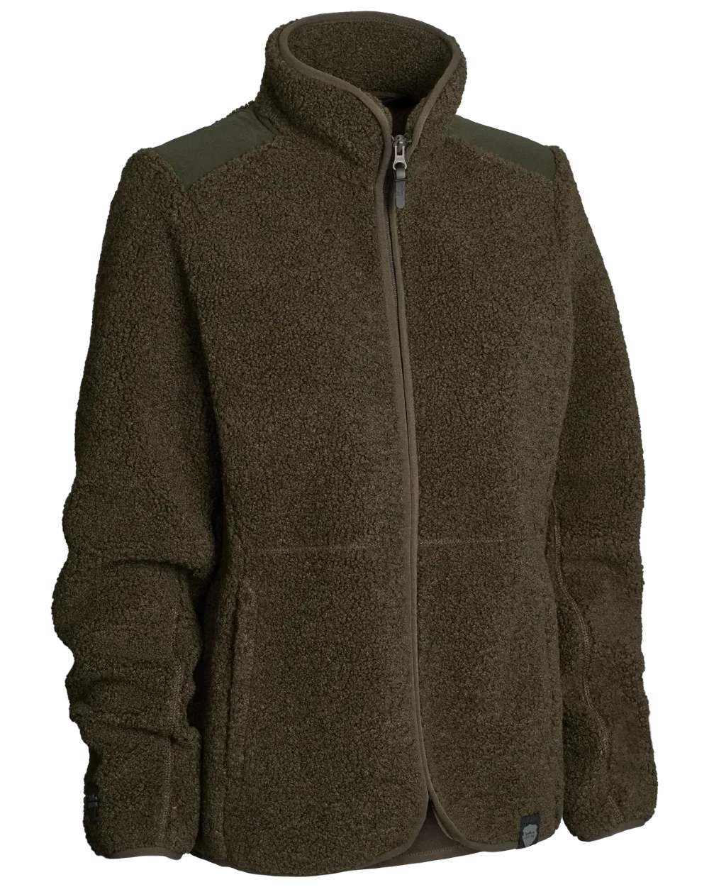 Dark Green coloured Northern Hunting Womens Gudrun Sherpa Fleece on white background