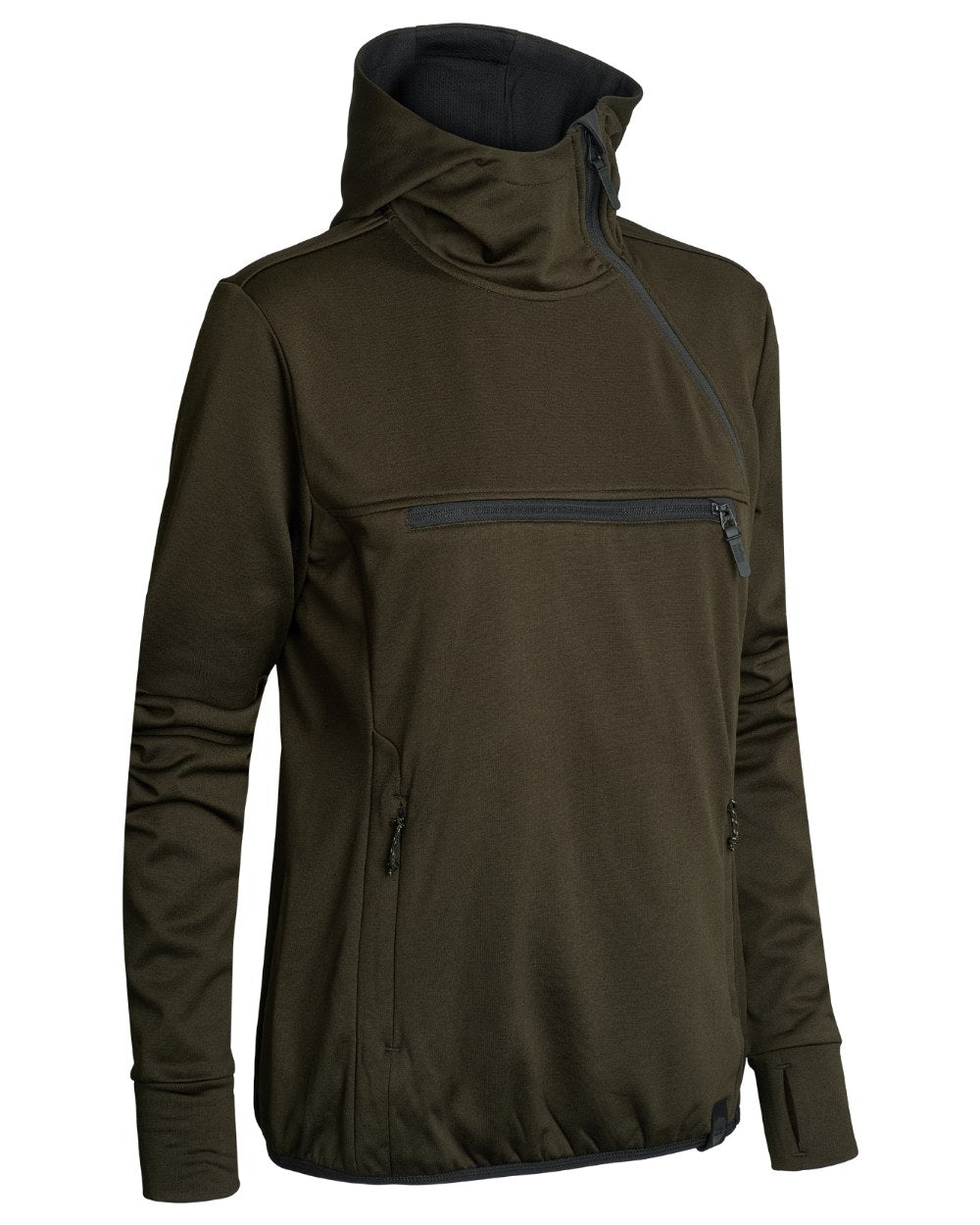 Brown coloured Northern Hunting Womens Saga Insulated Sweatshirt on white background