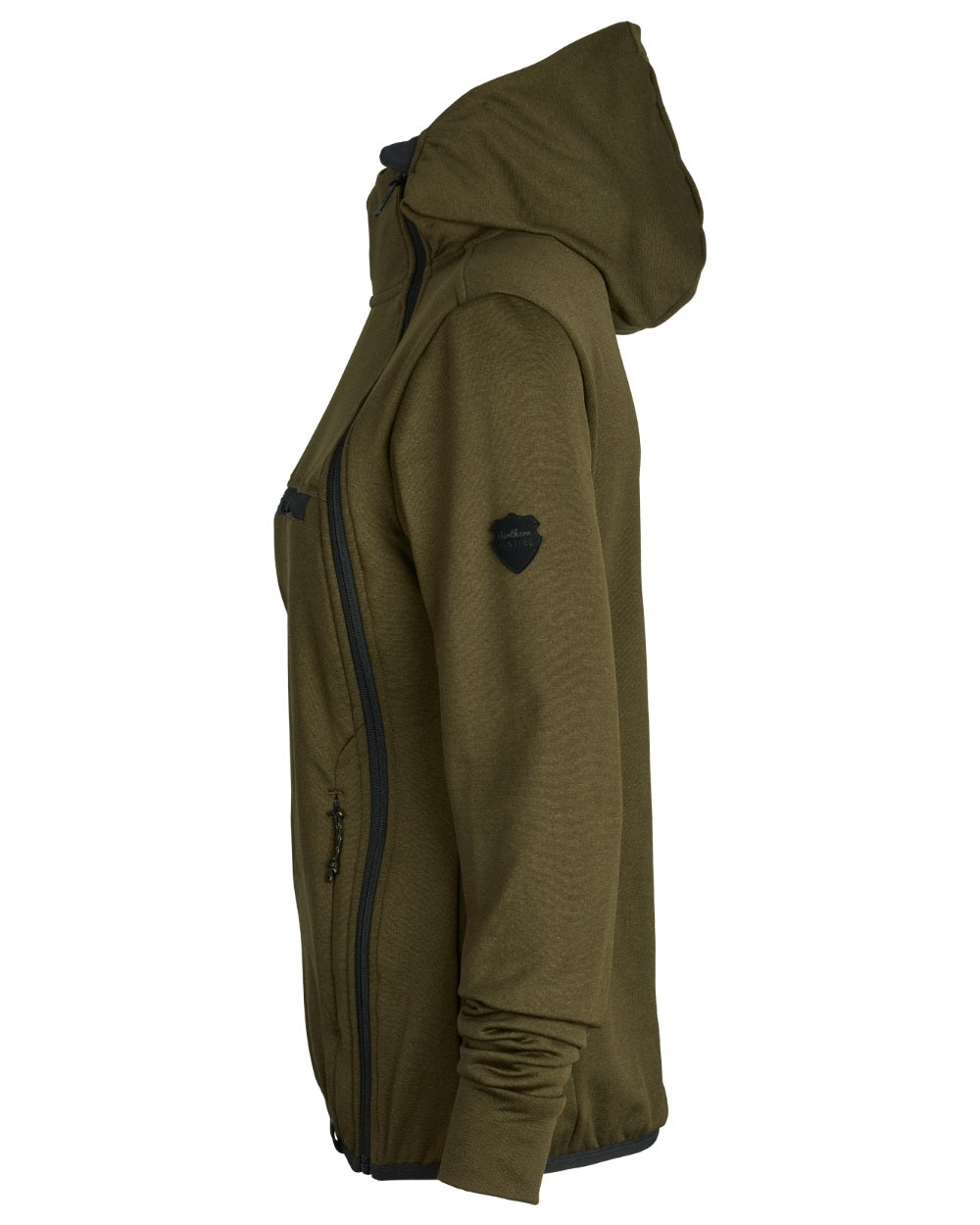 Green coloured Northern Hunting Womens Saga Insulated Sweatshirt on white background