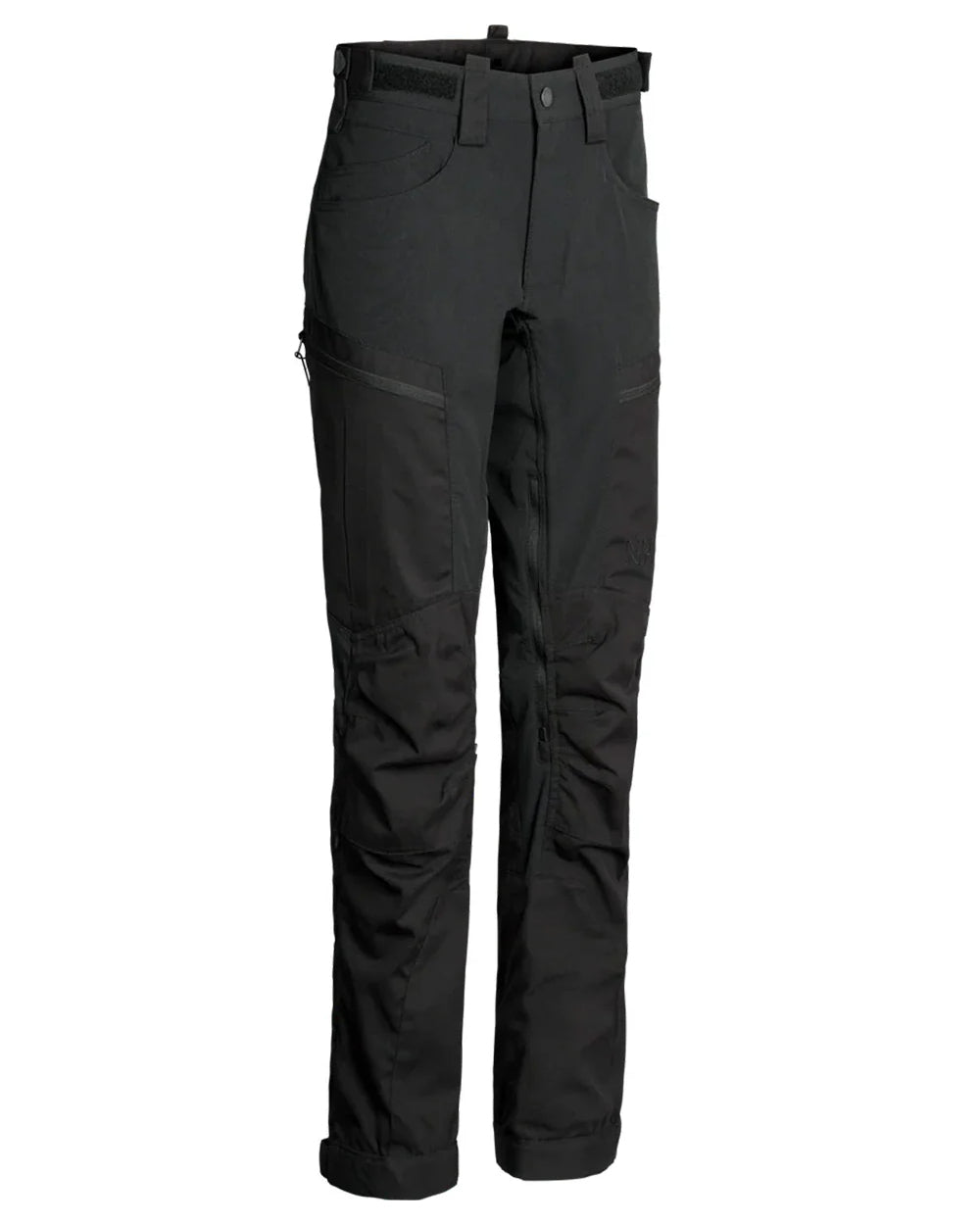 Black coloured Northern Hunting Womens Tyra Pro Outdoor Trousers on white background