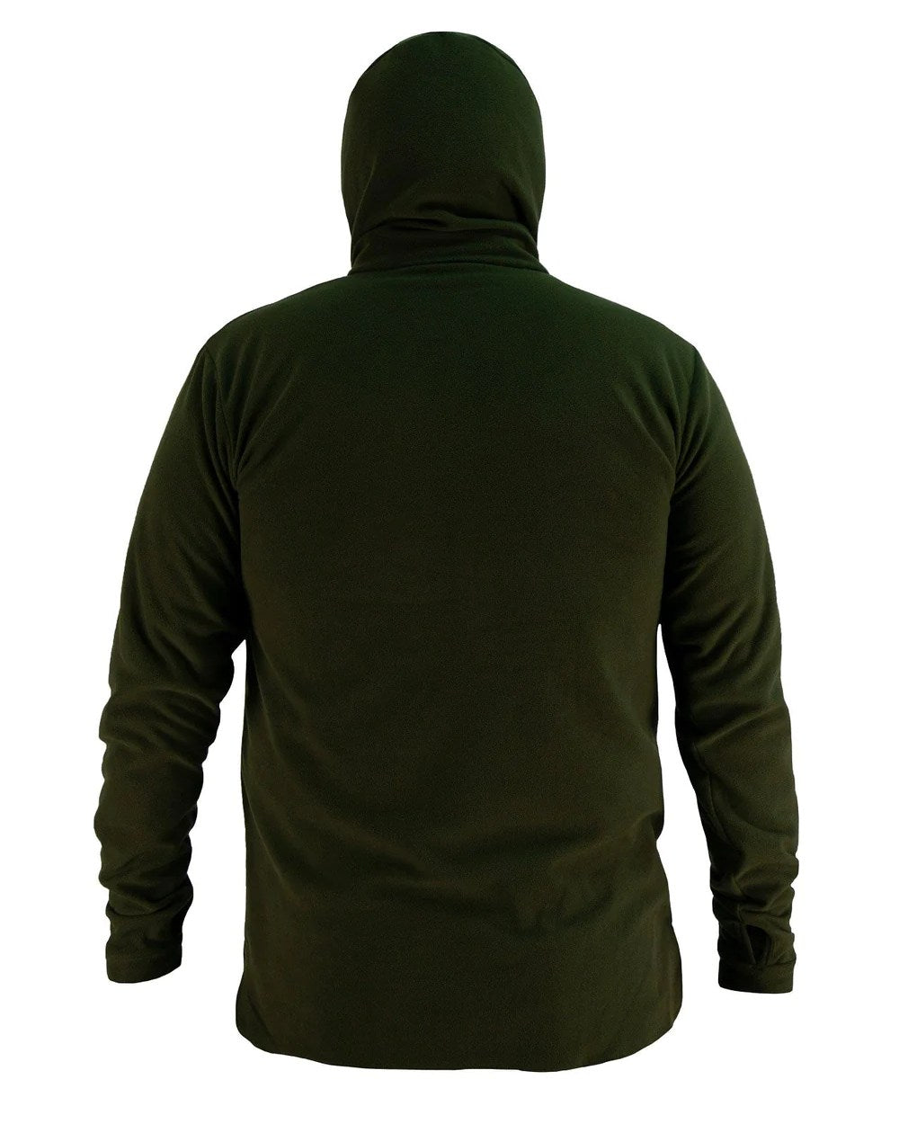 Olive Coloured Swazi Brocco Shirt on white background