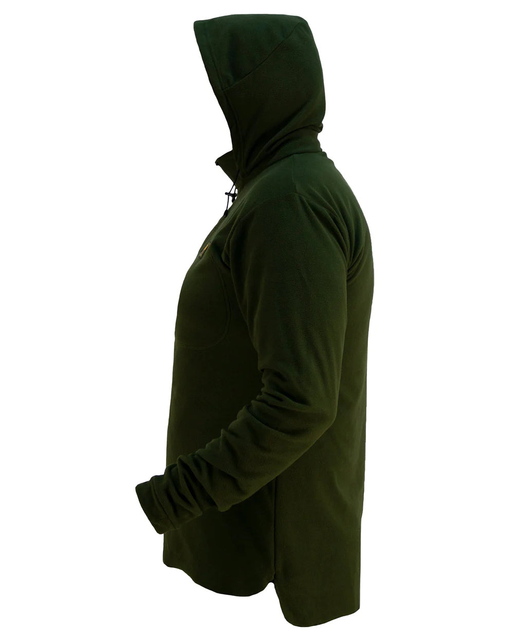 Olive Coloured Swazi Brocco Shirt on white background