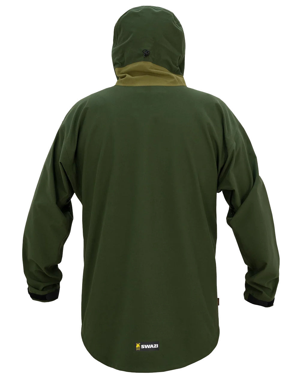 Olive Coloured Swazi Kagoule Jacket On A White Background