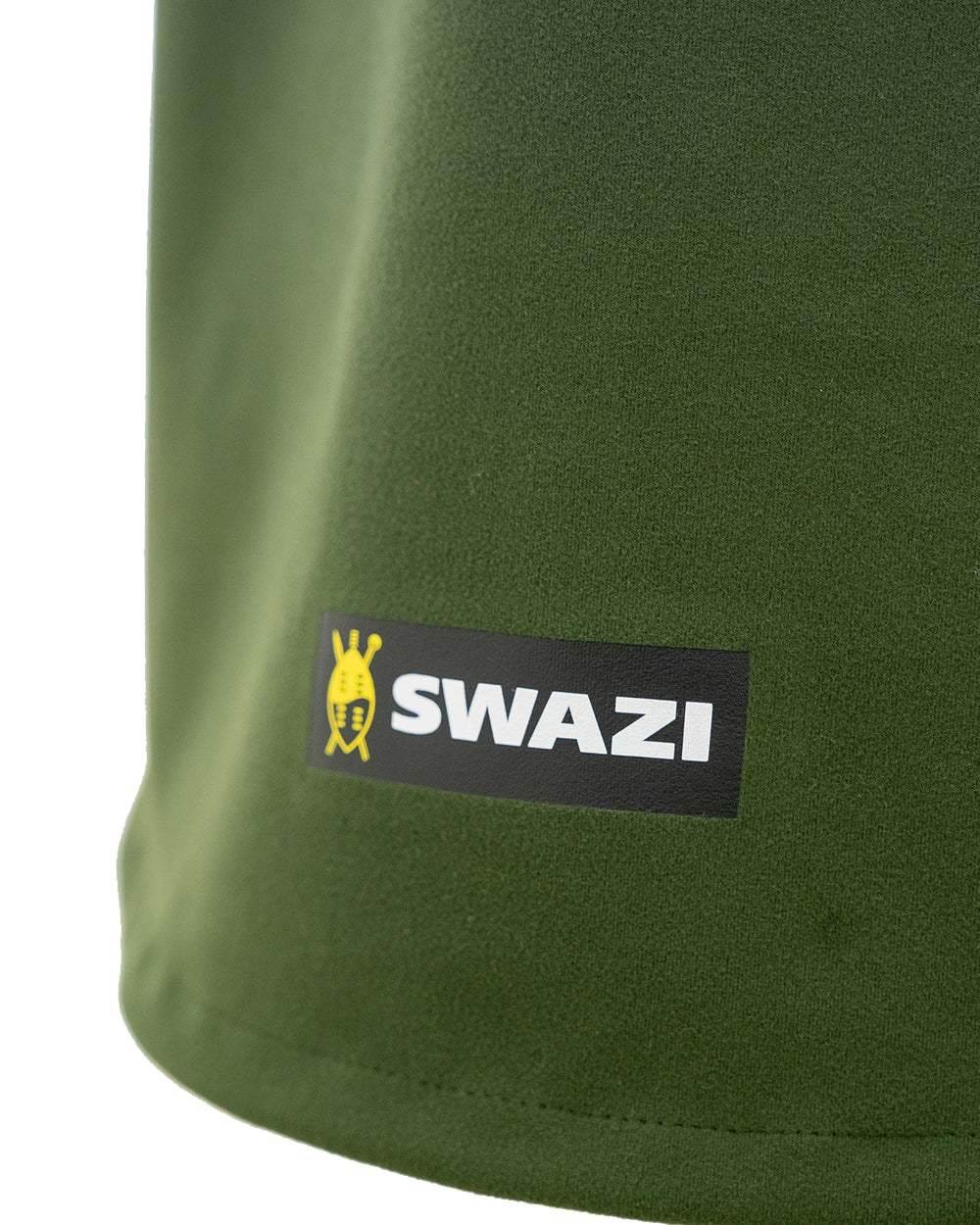 Olive Coloured Swazi Kagoule Jacket On A White Background