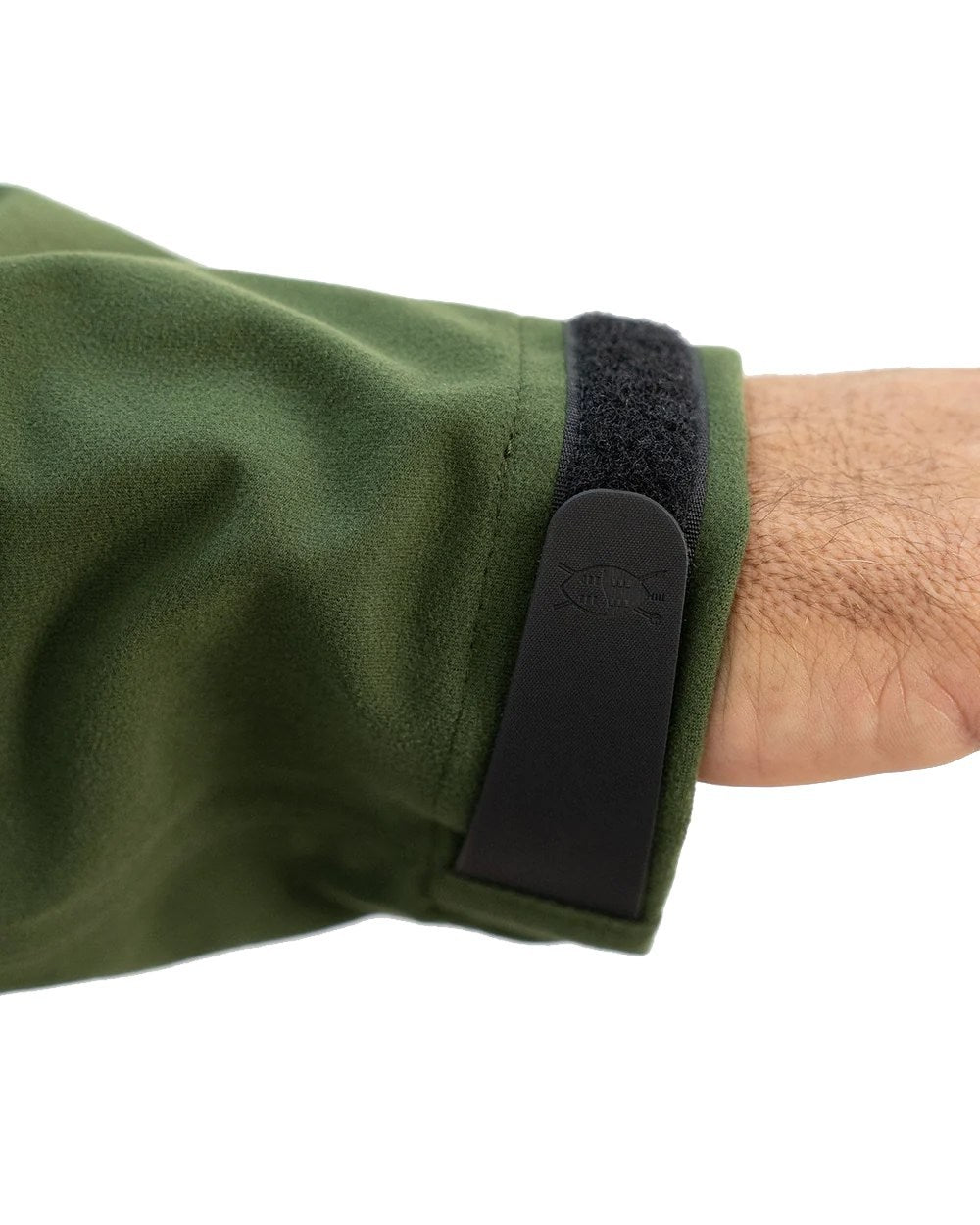 Olive Coloured Swazi Kagoule Jacket On A White Background