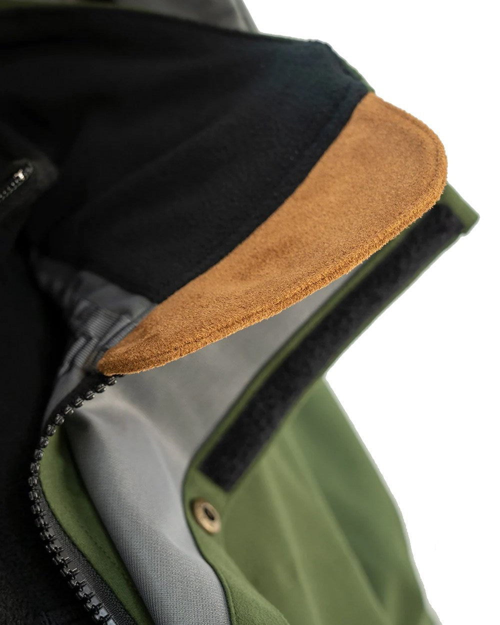 Olive Coloured Swazi Wapiti Xp Jacket On A White Background