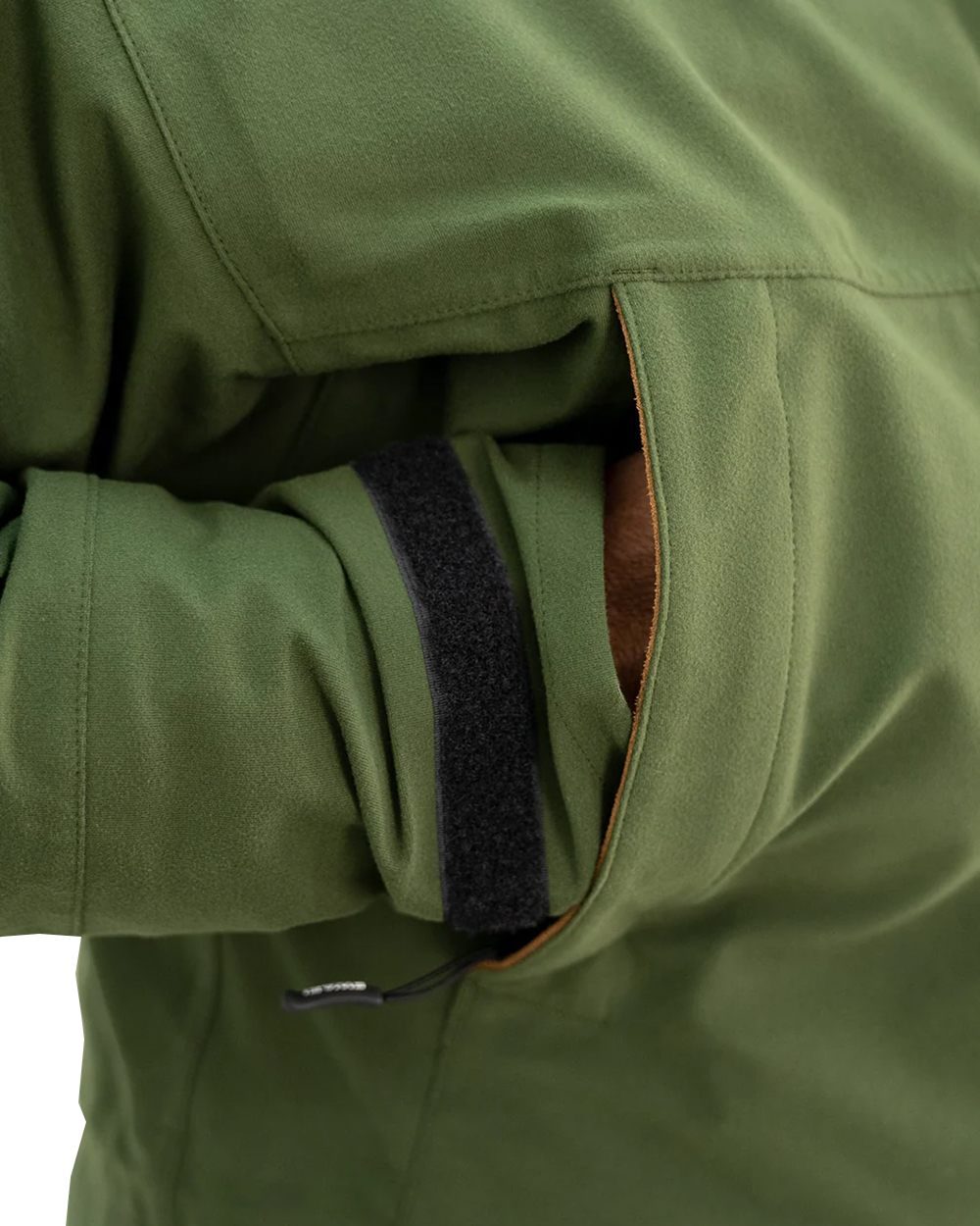 Olive Coloured Swazi Wapiti Xp Jacket On A White Background