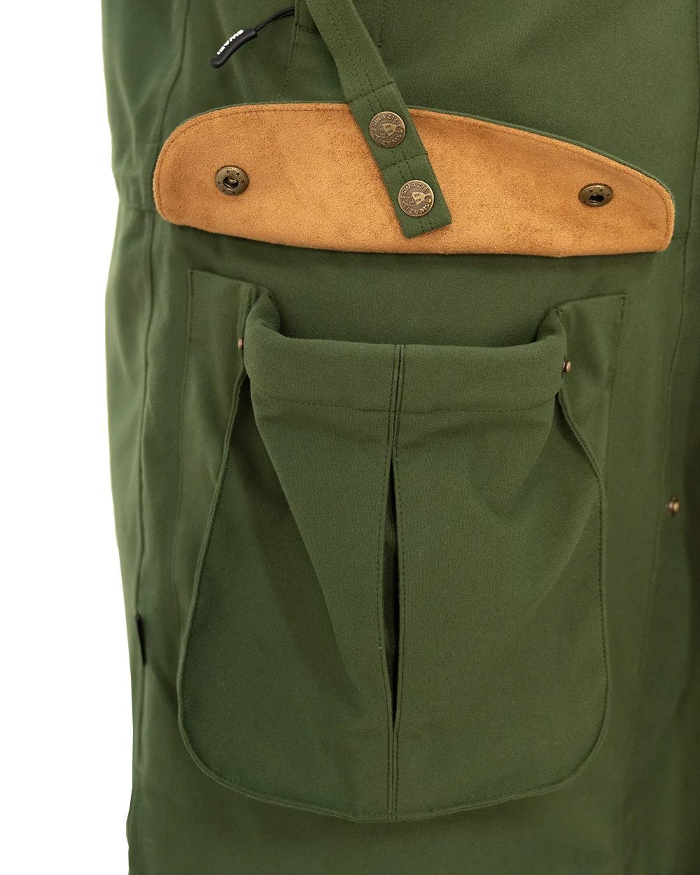 Olive Coloured Swazi Wapiti Xp Jacket On A White Background