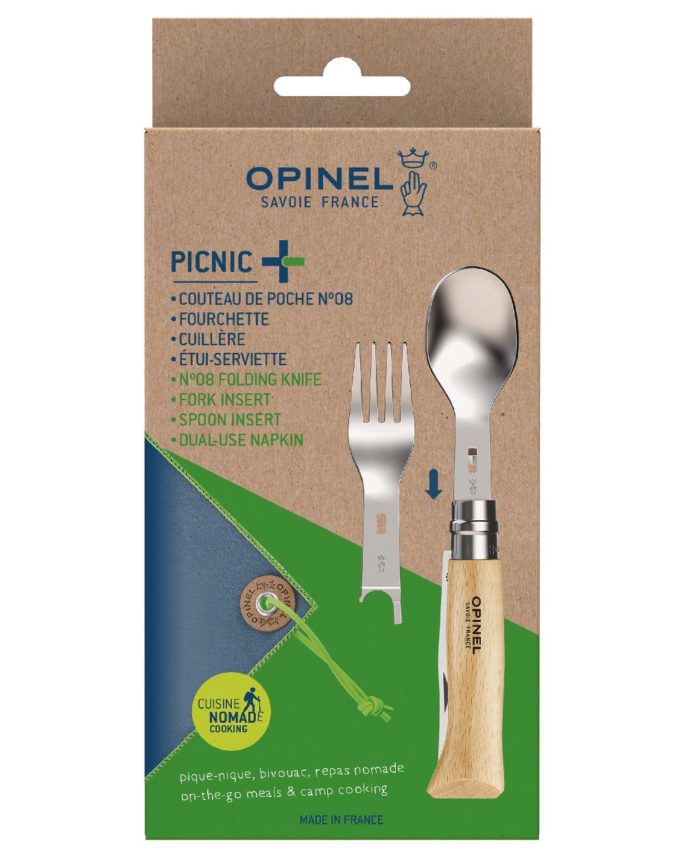 Opinel Complete Picnic Set on white background