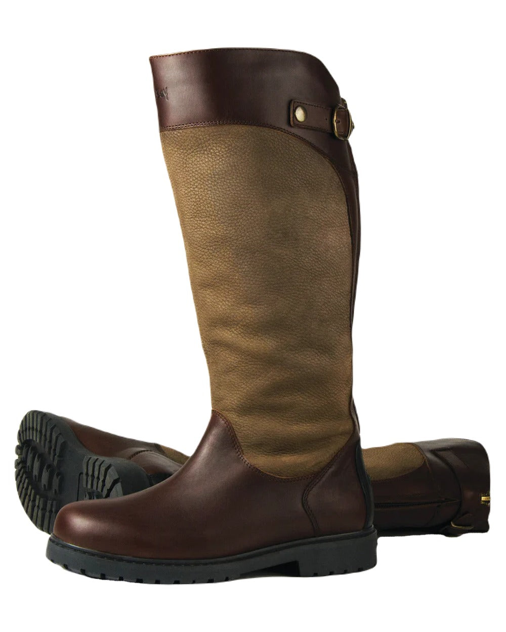 Brown Coloured Orca Bay Harris Waterproof Country Boots on white background