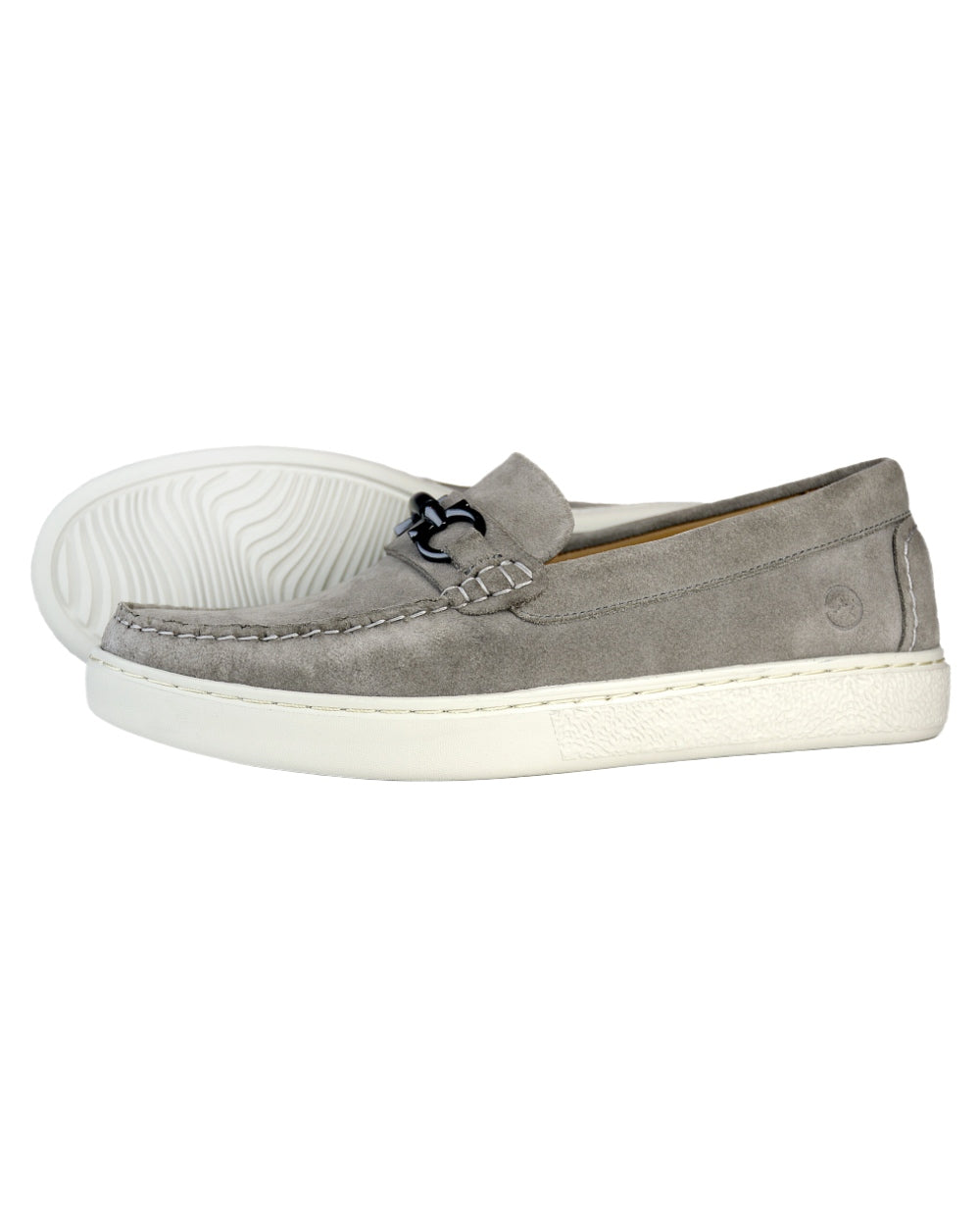 Grey coloured Orca Bay Mens Cambridge Loafers on white background