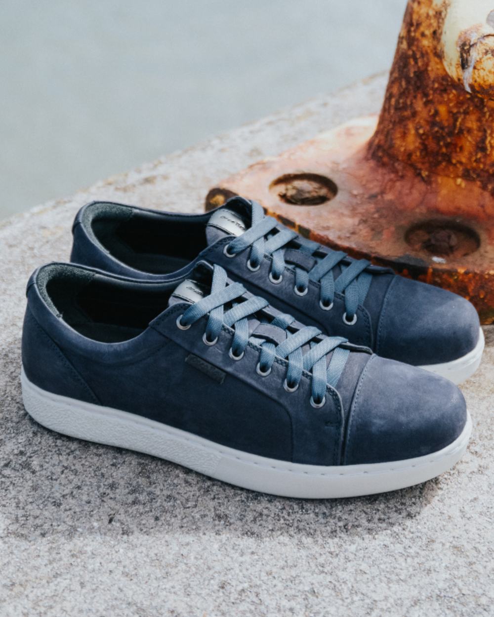 Indigo Coloured Orca Bay Mens Kensington Shoes on outdoor background